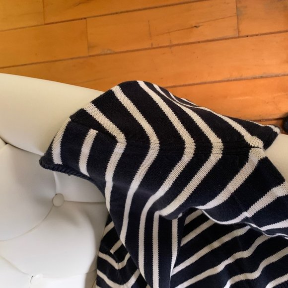 Bianca Nygard, Sweater 100% cotton, Size 10-12, M, Blue & White. - Picture 3 of 7